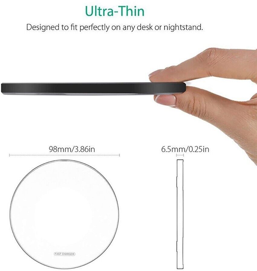 White Aluminum Alloy Ultra Fast Wireless Charger