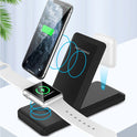 Folding three-in-one multifunctional wireless charger