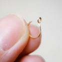 Non-piercing Nose Ring Plated 14K Gold Nose Stud