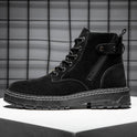 Round toe side zipper casual Martin boots