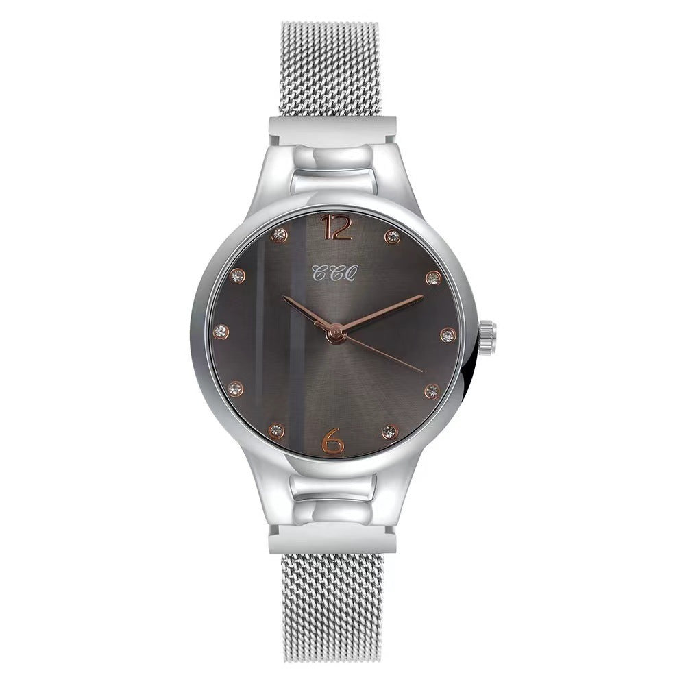 Korean Fashion Diamond Women's Mesh Strap Watch