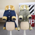 Pet Clothes Dog Autumn And Winter Four-leg Cotton-padded Clothes