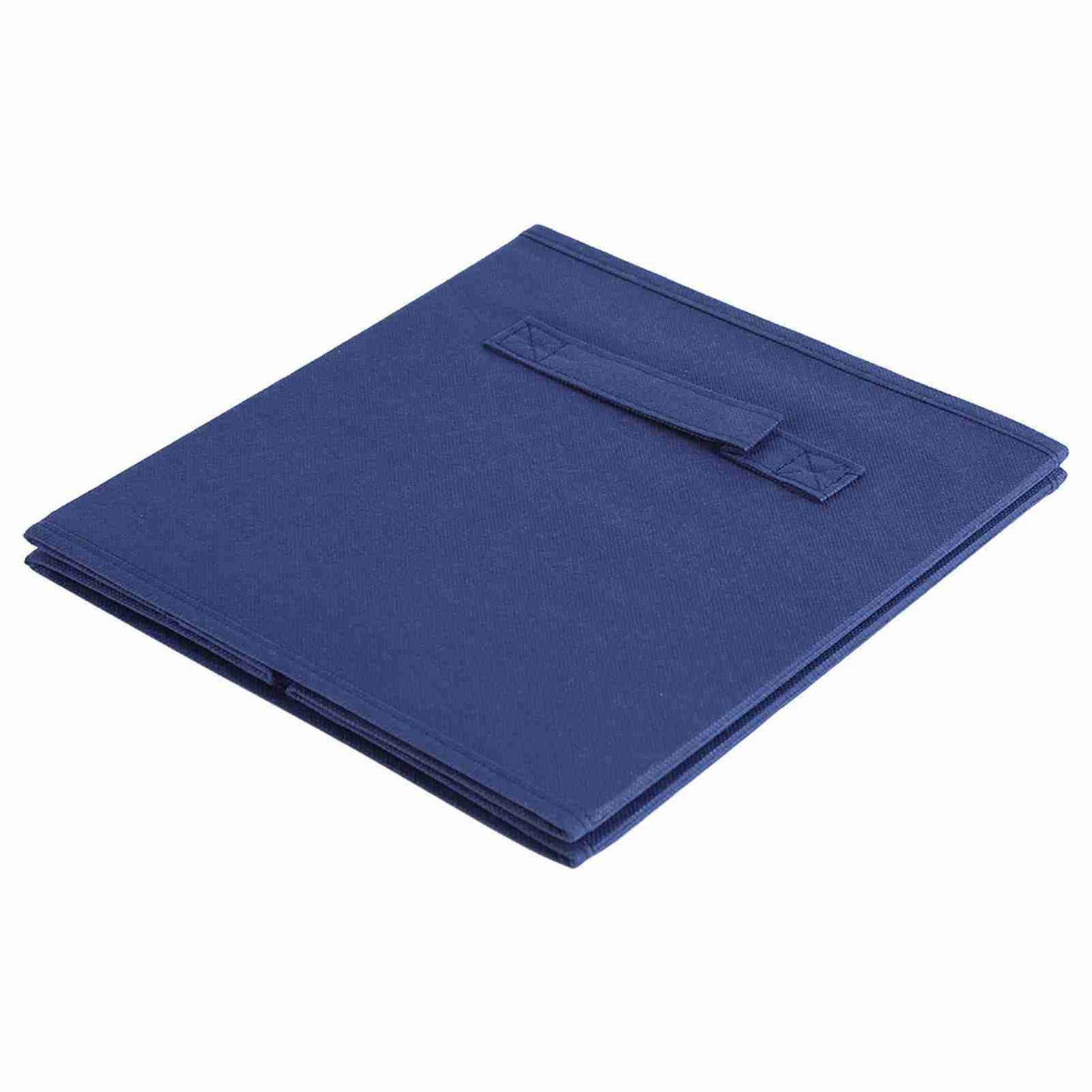 6Pcs Nonwoven Fabric Foldable Drawer Storage Bins Box Household Clothes Organizer (Dark Blue)