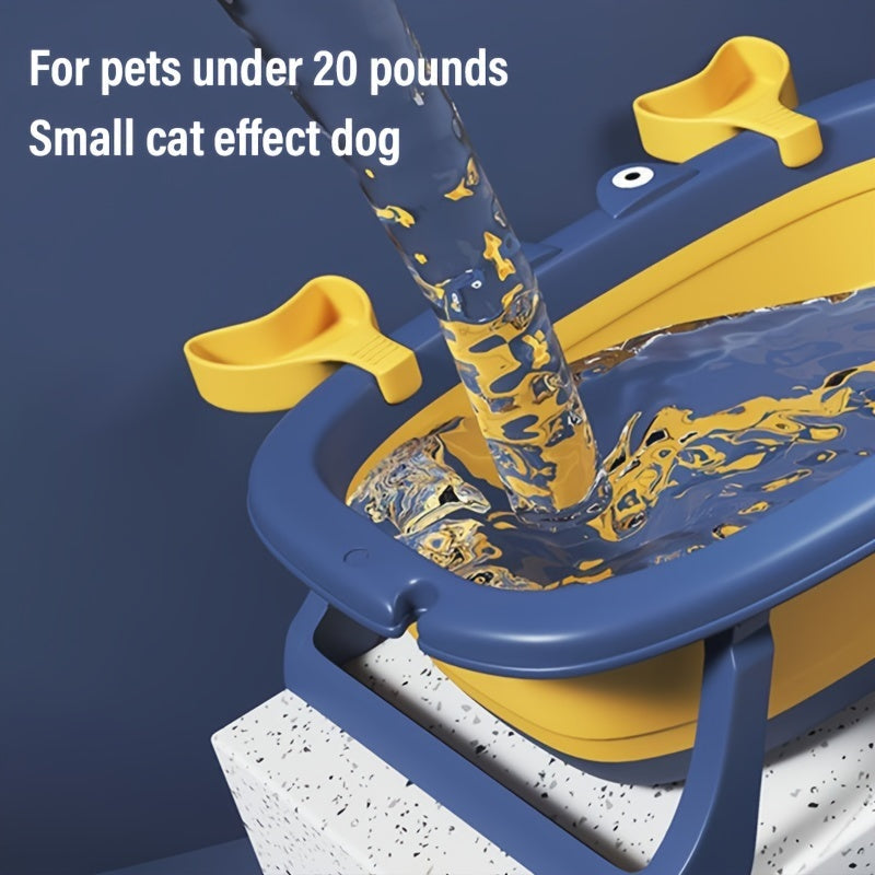 Portable Pet Tub Suitable For Small Animals Foldable Suitable For Cats And Small Dogs Under 20 Pounds Durable And Easy To Clean