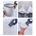 4 In 1 Bottle Gap Cleaner Brush Multifunctional Cup Cleaning Brushes Water Bottles Clean Tool Mini Silicone U-shaped Brush Kitchen Gadgets