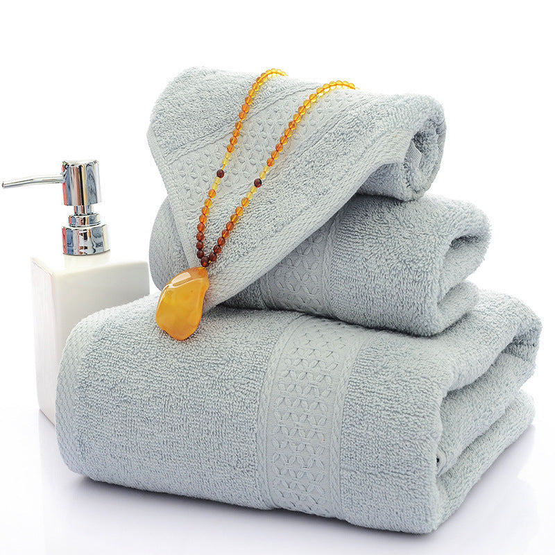 Three-piece bath towel set