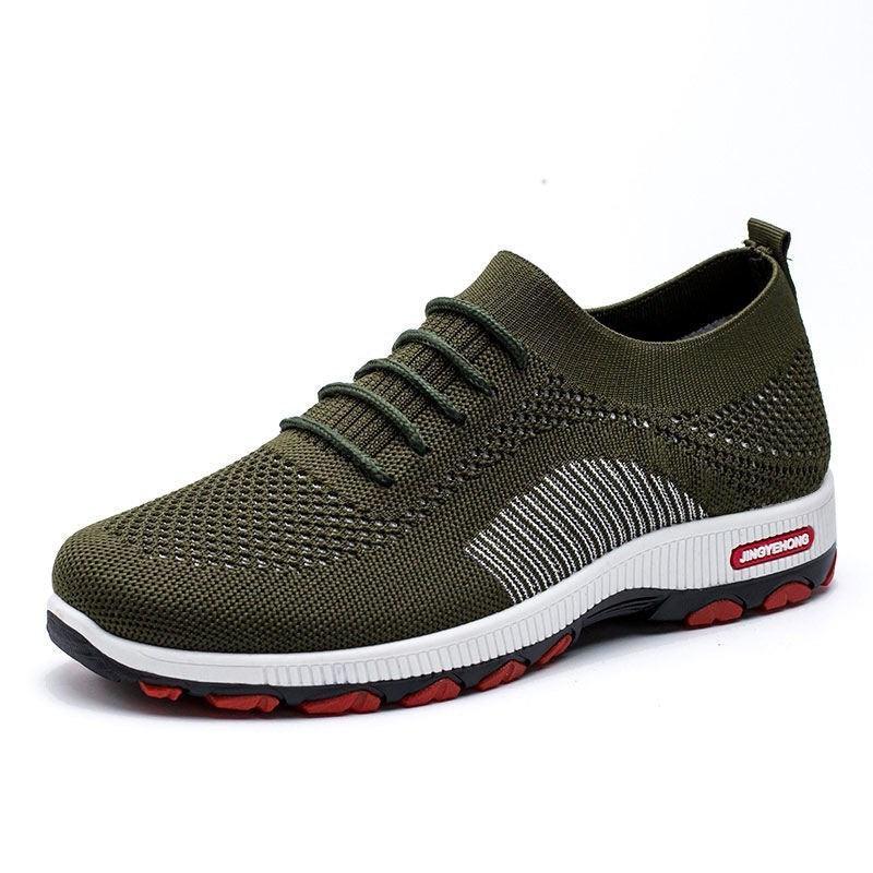 Men's mesh breathable flying shoes