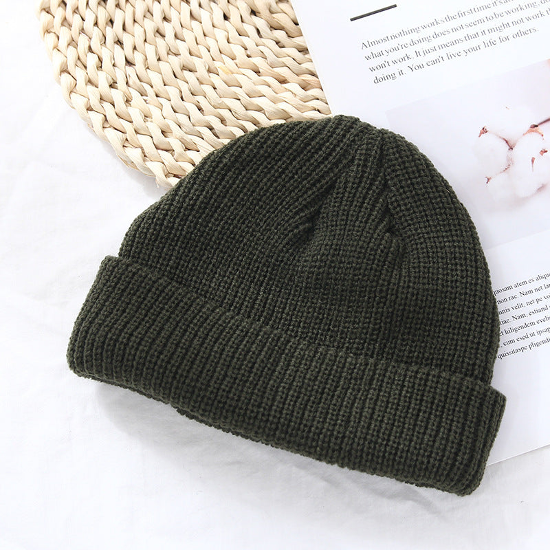 Autumn And Winter Warm Landlord Hat Melon Skin Women Retro Knitted Hat