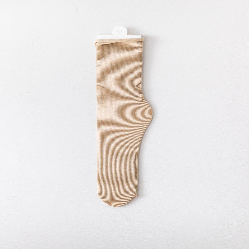 Women's Spring And Summer Thin Candy Color Socks