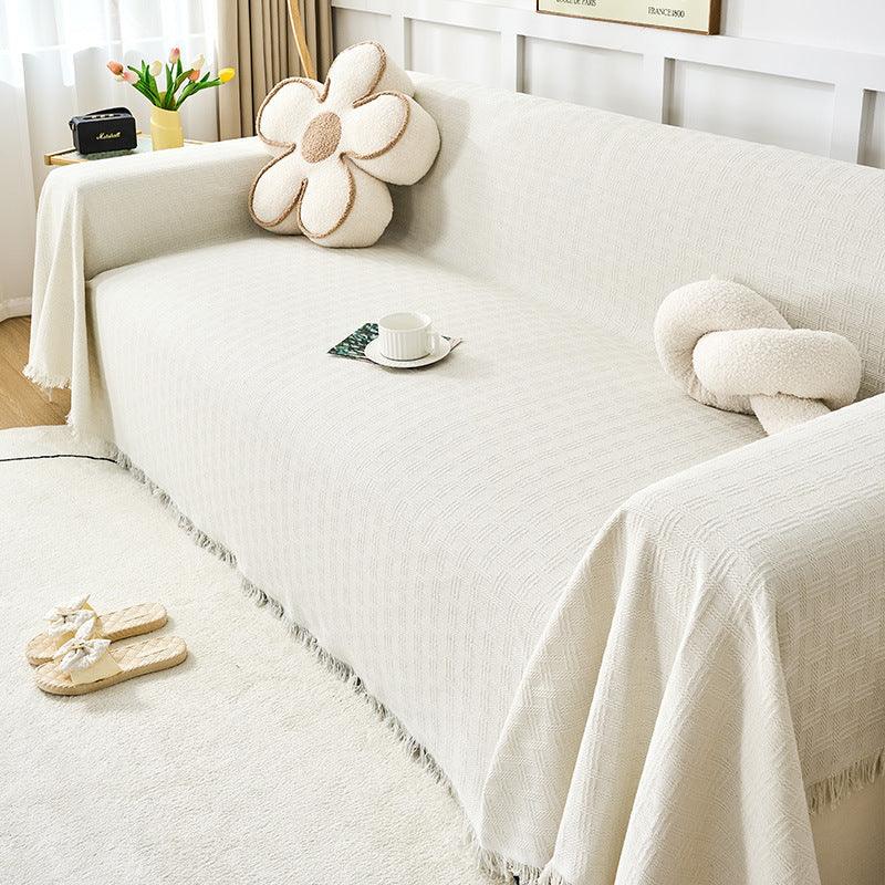 Cream Style Sofa Cover Cloth Four Seasons Universal All-inclusive Sofa Cover