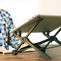 Folding portable lifting laptop computer stand