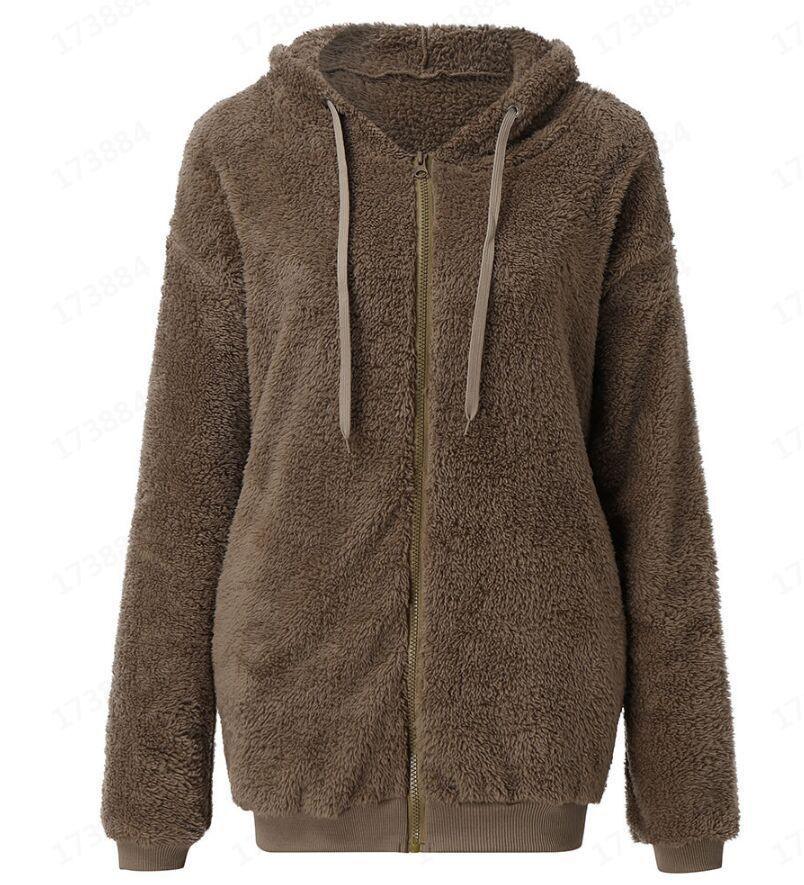 Women's Long Sleeve Sweatshirt Fleece Jacket