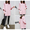 Big Size Women's Fashion Long Loose Casual Hoodi
