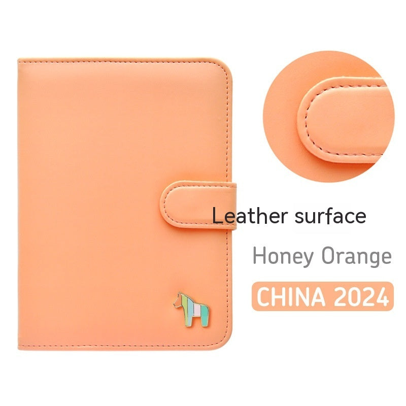 Schedule Book Leather Surface 396 Days Hand Account