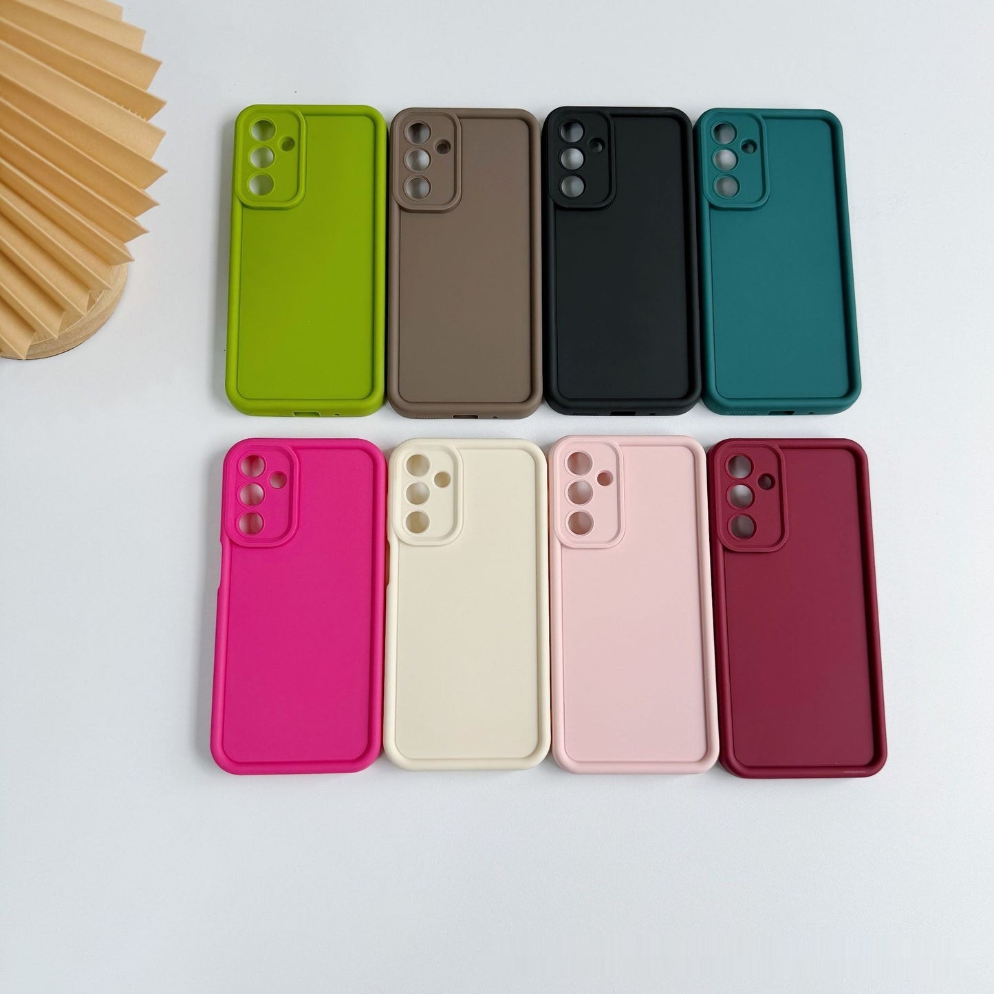 Solid Color Minimalist Silicone Soft Shell Phone Case