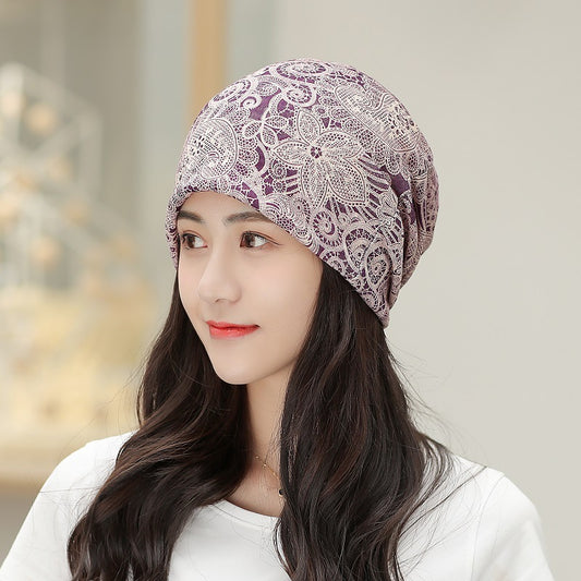 Baotou Silk Scarf Thin Air Conditioning Hat After Chemotherapy