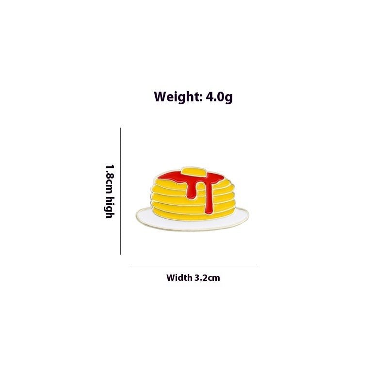 Creative Cartoon Cute Food Oil Drip Brooch