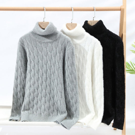 Fashion Casual Men's Warm Twist Long Sleeve Sweater