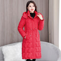 Mid-length Slim Fit Plus Size Cotton-padded Coat For Women Winter New