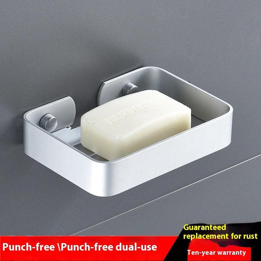 Alumimum Bathroom Toilet Soap Box Soap Dish Storage Rack