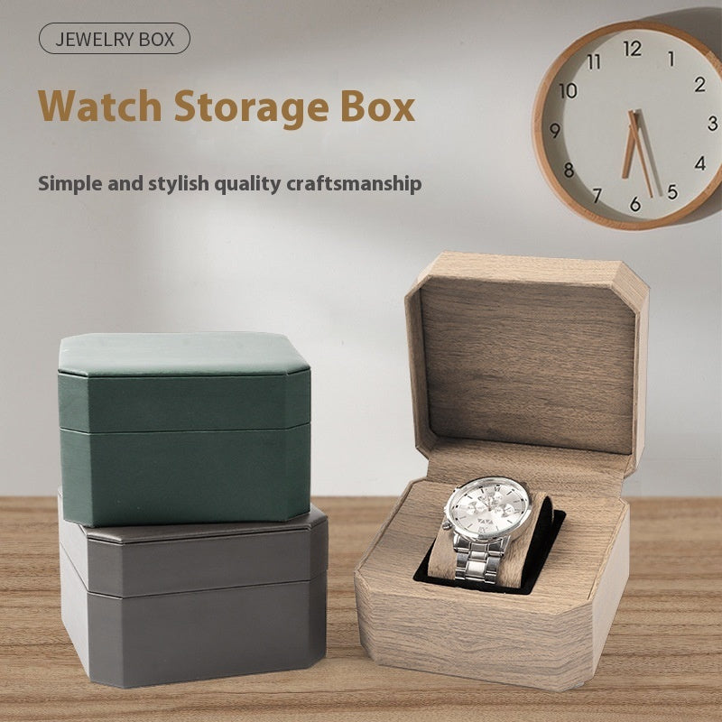 Pu Leather Men's Watch Storage Box