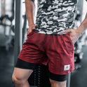 Men's Double-layer Anti-exposure Fitness Shorts