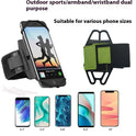 Removable Silicone Mobile Phone Armband Wrist Bag Multifunctional Arm Sleeve