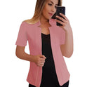 Solid Color Short Sleeve Small Suit Jacket Professional Casual All-matching