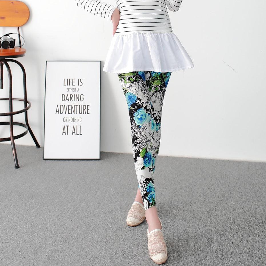 New Women's Clothing Korean Style Ankle-length Stretchy Milk Silk Oversized Leggings Outer Wear