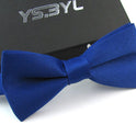 Matte Men's Solid Color Wedding Bow Tie Gentleman Polyester