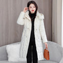 Mid-length Slim Fit Plus Size Cotton-padded Coat For Women Winter New