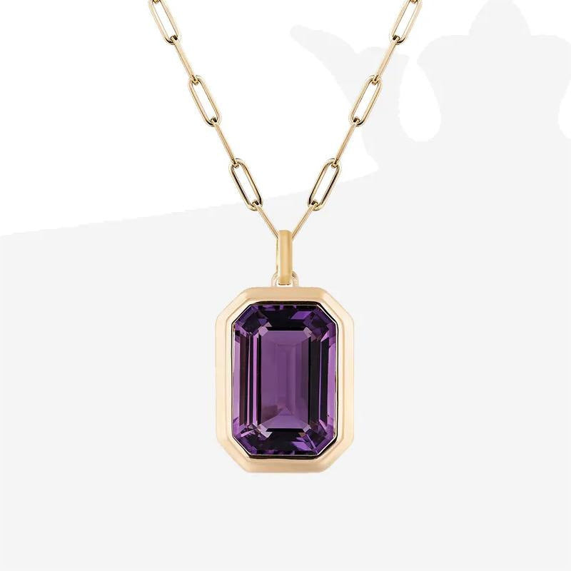 Zircon Pendant Clip Chain Jewelry