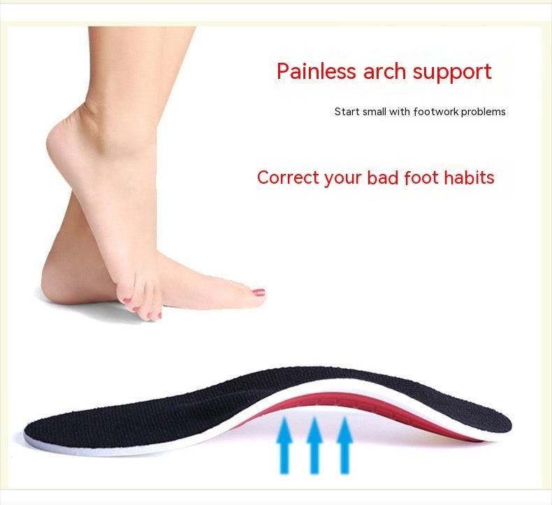 Arch Support EVA Correction Sports Shock Pad High Elastic Breathability Massage Orthopedic Insole Flat Foot Correction Insole