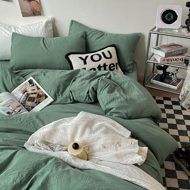 Super Soft Pleated Bed Sheet Quilt Cover