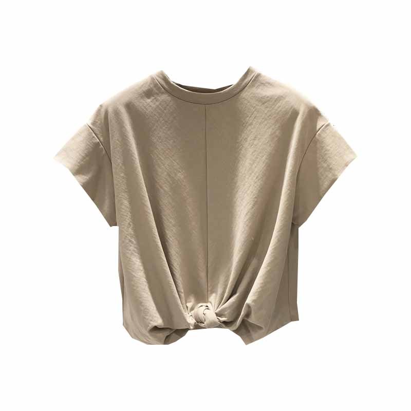 Niche Design Cross Kink Fly-sleeve Loose Top