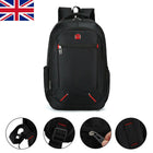 Mens Black Large Backpack Rucksack - Outdoor Sport Work School Travel Hiking Bag