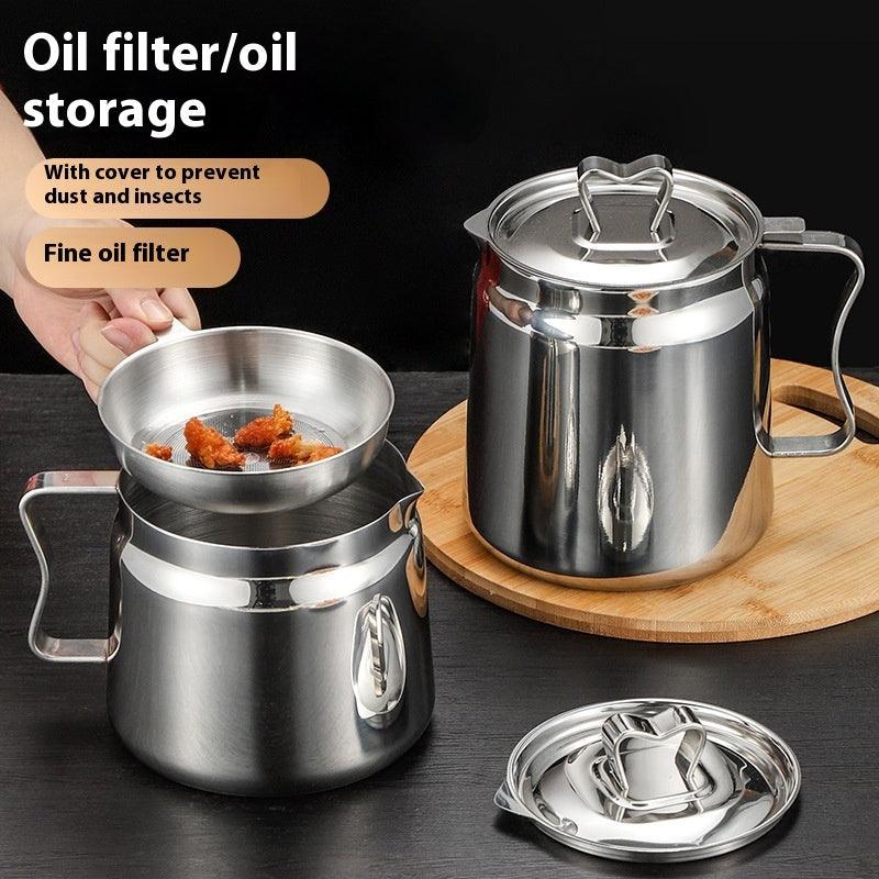 Thickened 304 Stainless Steel Oil Filter Pot