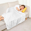 White Double-sided Flannel Cloak Blanket