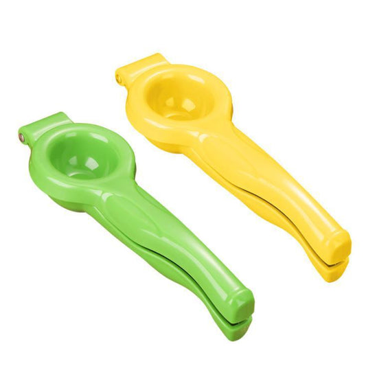 Kitchen Gadgets Colored Handle Manual Lemon Press Plastic Fruit Juicer