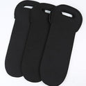 Black Rubber Wine Bottle Cover Simple