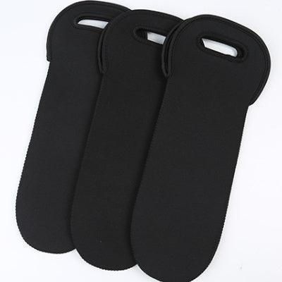 Black Rubber Wine Bottle Cover Simple