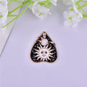 Cat Sun Eye Oil Dripping Alloy Ornament Pendant