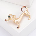 Cute Dripping Oil Sausage Dog Animal Pin Simple Same Style Breastpin Ornament