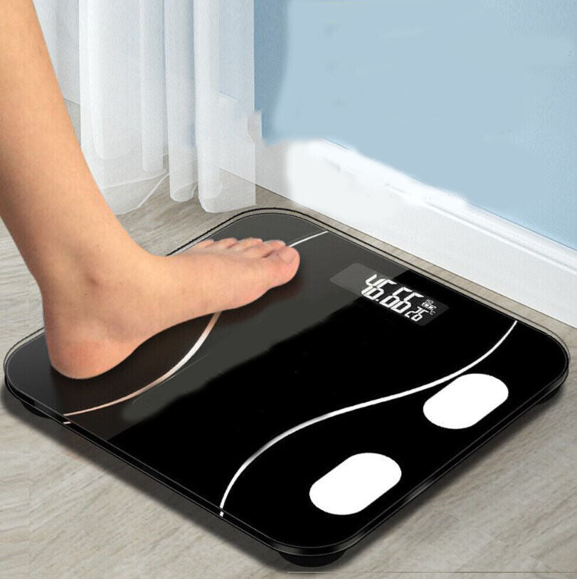 Digital Bathroom Scales 180KG Body Weight Weighing Scale LCD Electronic UK