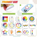 15-piece Decompression Stickers Anxiety Stripe Management Stickers Sensory Items Fingertip Stickers