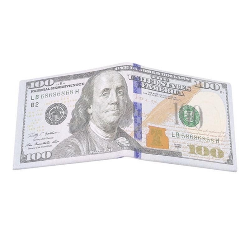 Creative Short Print Pattern USD Short Wallet