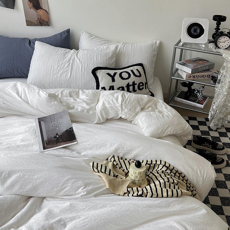 Super Soft Pleated Bed Sheet Quilt Cover