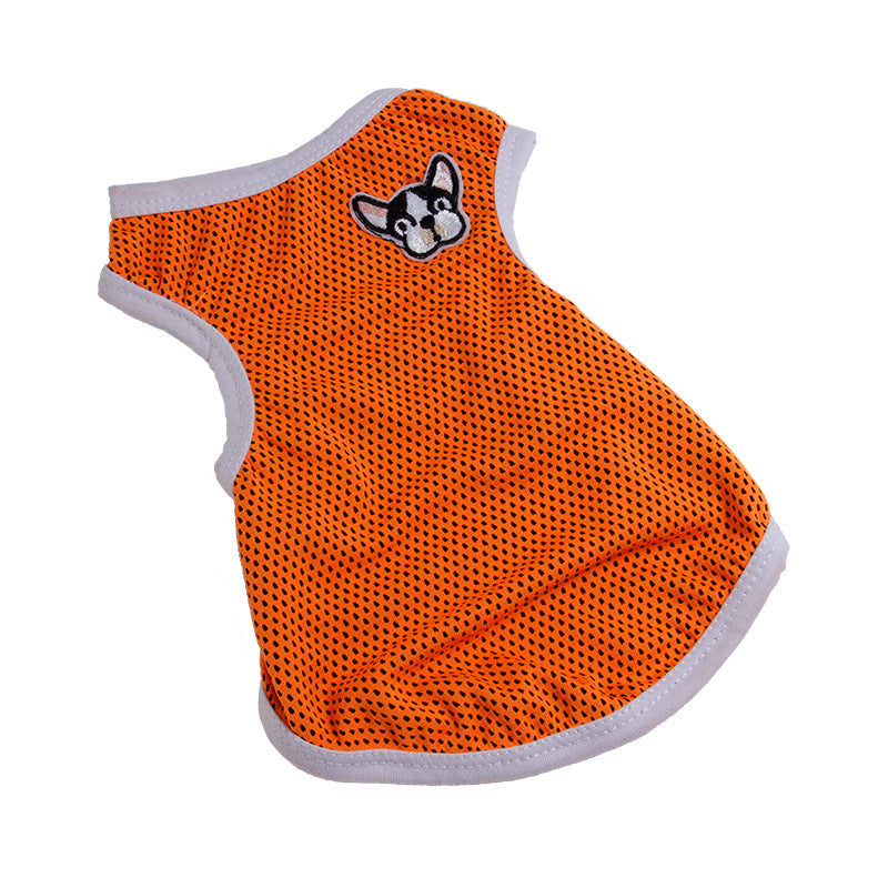 Pet clothing mesh breathable vest