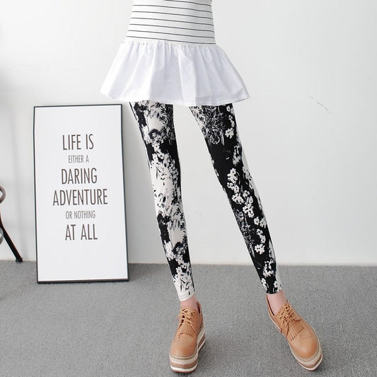 New Women's Clothing Korean Style Ankle-length Stretchy Milk Silk Oversized Leggings Outer Wear