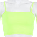 Fluorescent short cropped camisole